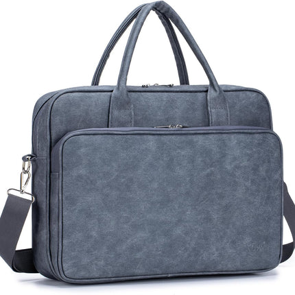 BAGZY Laptoptas 15.6 inch, Business Aktetas Werktas Laptoptas Schoudertas Lerarentas Met Schouderriem Handtas voor Kantoor