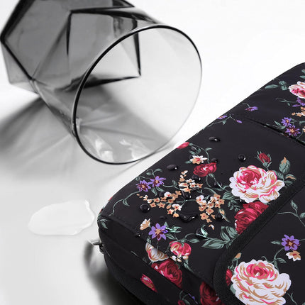 Sierra Slanke en Uitbreidbare Laptop Schoudertas Handtas Compatibel met MacBook Pro 16" & 15" en de Meeste 14-15 inch Notebooks, met Kleine Hoesjes en Riem -dubbele pioen