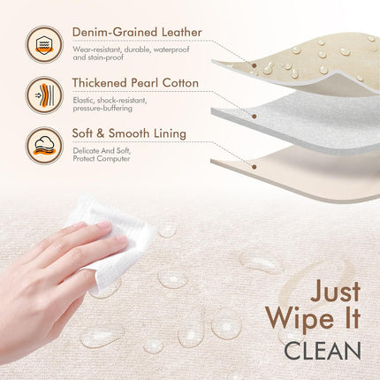 BAGZY Laptoptas 15.6 inch, Business Aktetas Werktas Laptoptas Schoudertas Lerarentas Met Schouderriem Handtas voor Kantoor