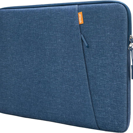 Sierra Laptop Mouw Case voor 14-Inch MacBook MacBook Air/Pro, MacBook Pro M4 / M3 / M2 / M1 2021-2024, Waterdichte Tas Hoes met Zak, Compatibel met 14 Inch Notitieboekje (Marine)