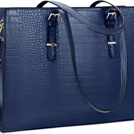 Lubardy Laptoptassen voor vrouwen, boodschappentas, 15.6 inch lederen grote dameshandtas, werktas, designer zaken-, schouder-, winkel- of kantoortas
