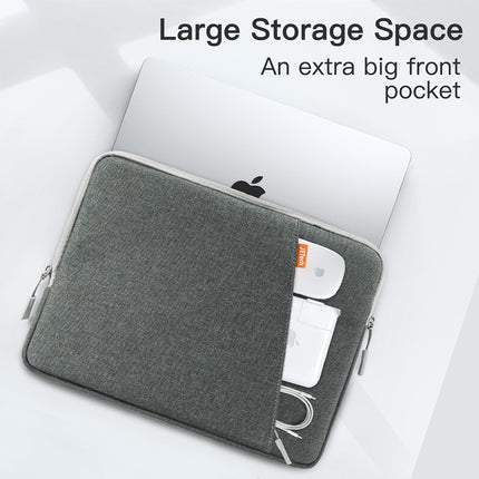 Sierra Laptop Sleeve Hoes voor 13,3 Inch MacBook Air/Pro, 14 Inch MacBook Pro M4 / M3 / M2 / M1 2021-2024, 13-13,6 Inch Laptop Notebook, Case Bag Waterdichte Beschermhoes (Grijs)