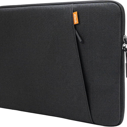 Sierra Laptop Mouw Case voor 14-Inch MacBook MacBook Air/Pro, MacBook Pro M4 / M3 / M2 / M1 2021-2024, Waterdichte Tas Hoes met Zak, Compatibel met 14 Inch Notitieboekje (Zwart)