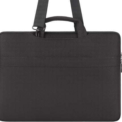 Sierra  14 inch waterdichte laptoptas, aktetas, schoudertas, notebooktas voor 14" Lenovo IdeaPad Yoga 710 ThinkPad A475/Aspire 1 Swift 3/HP Stream 14 Pavilion 14/Asus/Dell, zwart
