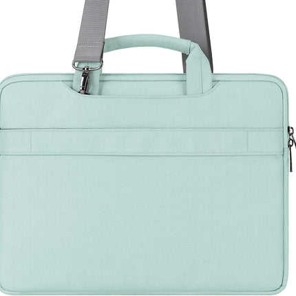 Sierra 15-15,6 inch waterdichte laptoptas, aktetas, schoudertas, notebooktas voor 15,6" IdeaPad S510/HP Pavilion 15 Envy 15/15,6" ThinkPad E15 Gen 2 4/ThinkPad E575, mintgroen