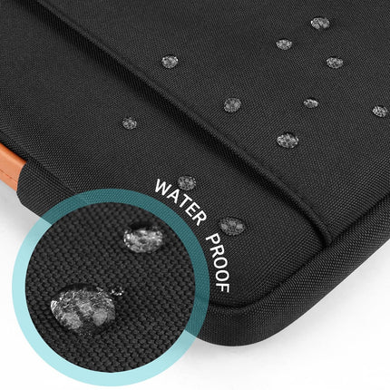 Sierra Laptop Hoes Sleeve Draagtas voor 15,6 Inch HP Lenovo Acer Dell Samsung notebook, MacBook Pro 16 Inch Cover met Intrekbare Handgreep, Zwart