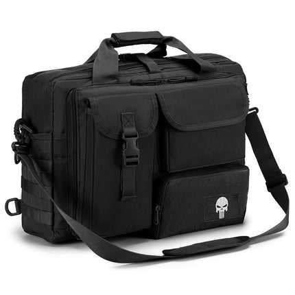 SPAHER Aktetas Heren Werktas Heren Laptoptas 14/15.6/17.3 Inch Zakelijk Tactische Tas Militaire Tas Schoudertas Messenger Bag Heren Cadeau voor Dames Heren