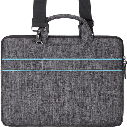 Sierra 14 inch waterdichte laptoptas, aktetas, schoudertas, notebooktas voor 14" Lenovo IdeaPad Yoga 710 ThinkPad A475/HP Stream 14 Pavilion 14/Asus/Dell, blauw
