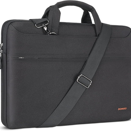 Sierra  14 inch waterdichte laptoptas, aktetas, schoudertas, notebooktas voor 14" Lenovo IdeaPad Yoga 710 ThinkPad A475/Aspire 1 Swift 3/HP Stream 14 Pavilion 14/Asus/Dell, zwart