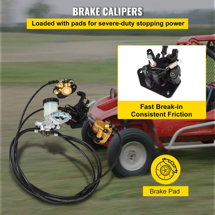 VEVOR Hoofdremcilinderset voor Go-Kart Hammerhead en Trailmaster 150cc Go-Karts Ideaal voor doe-het-kartliefhebbers