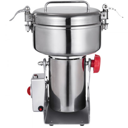 VEVOR Grinder Grannmolen Molen 2000 W Swing Type Graanmolen Machine 1000 G Elektrische Graanmolen van 304 Roestvrij Staal met een 28000 t/min