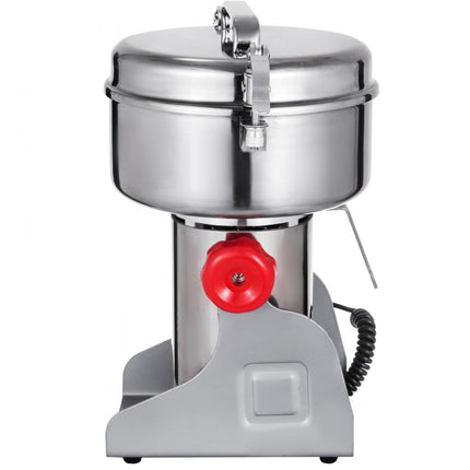 VEVOR Grinder Grannmolen Molen 2000 W Swing Type Graanmolen Machine 1000 G Elektrische Graanmolen van 304 Roestvrij Staal met een 28000 t/min