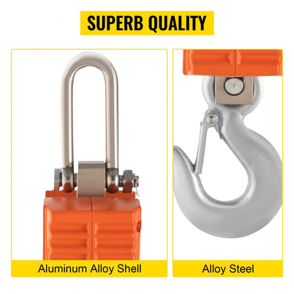 VEVOR 1T Digitale Kraanweegschaal 1000KG 2000LBS Aa Batterijen Eenheidsschakelaar Oiml Iii Goed