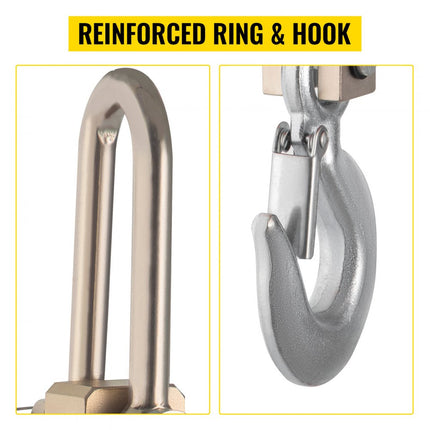 VEVOR 1T Digitale Kraanweegschaal 1000KG 2000LBS Aa Batterijen Eenheidsschakelaar Oiml Iii Goed