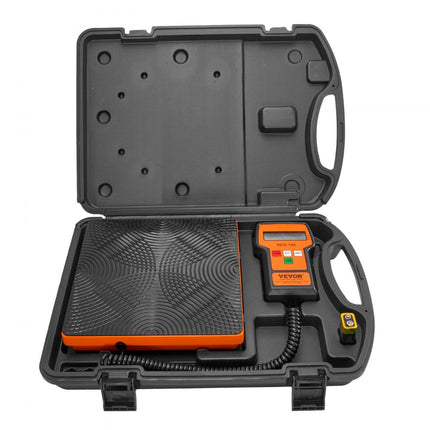 VEVOR koelmiddelweegschaal 50 kg laadherstel freonweegschaal, met bedrade afstandsbediening, 2 g uiterst nauwkeurige elektronische digitale herstelweegschaal met koffer en droge batterij