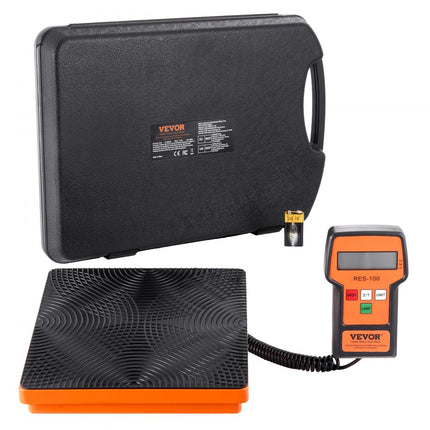 VEVOR koelmiddelweegschaal 50 kg laadherstel freonweegschaal, met bedrade afstandsbediening, 2 g uiterst nauwkeurige elektronische digitale herstelweegschaal met koffer en droge batterij