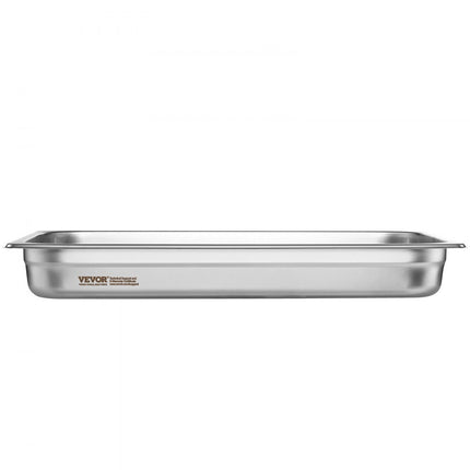VEVOR pak van 6 hotelpannen gastronormbakken RVS 530x328x67mm 9,25L