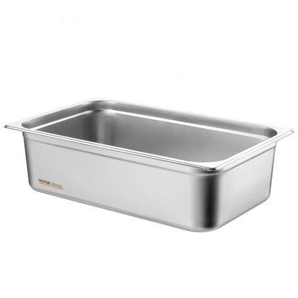 VEVOR 6 x hotelpannen gastronormbak RVS 530x327x150mm 20,2L