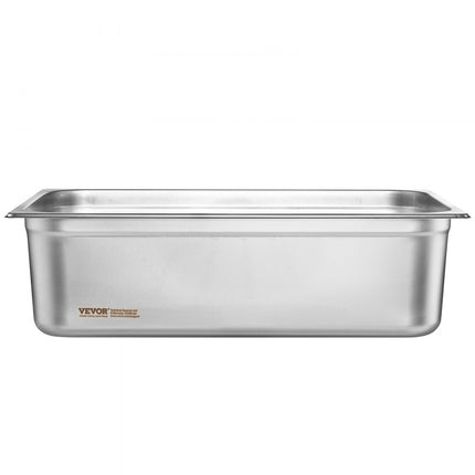 VEVOR 6 x hotelpannen gastronormbak RVS 530x327x150mm 20,2L