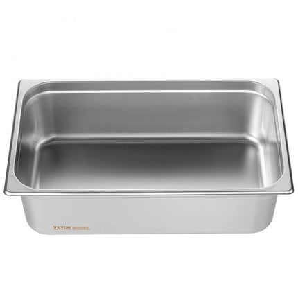 VEVOR 6 x hotelpannen gastronormbak RVS 530x327x150mm 20,2L