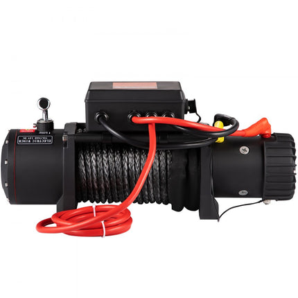 VEVOR Elektrische Lier elektrische bergingslier Kabel Lier 12V Winch 13500LB Heavy Duty 4x4 synthetisch touw