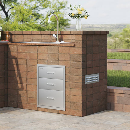 VEVOR Ladekast Lade Buitenkeuken 18 x 23 x 23 Inch Ladekast Buitenkeukenlade RVS