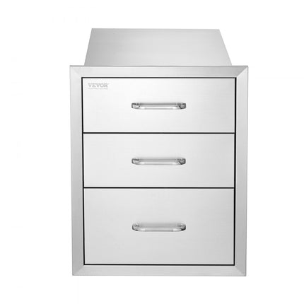 VEVOR Ladekast Lade Buitenkeuken 18 x 23 x 23 Inch Ladekast Buitenkeukenlade RVS