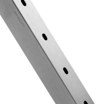 VEVOR relingpaal 106,68x5,08x5,08cm 30° schuin gat zilver 1 stuk.