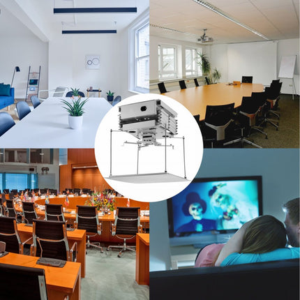 VEVOR Projector Lift 1 M Gemotoriseerde Projectorhouder 24 W Beamer Plafondlift met 7kg Laadvermogen Perfect voor Projectorinstallatie van Topkwaliteit in zowel Commercile als Residentile Omgevingen