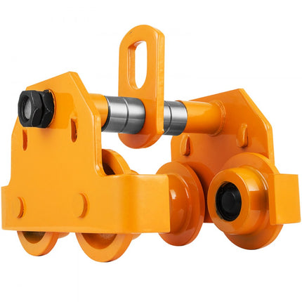 VEVOR Push Beam Trolley Handmatige Trolley 1 Ton Push Trolley Girder van Staal