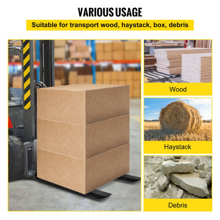 VEVOR palletvorken vorkenbord 1t Palletvorken Tanden 3-punts hefinrichting Heavy Duty 50x100 Dozen hijsen Speciale aankoop