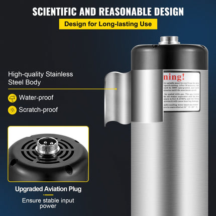 VEVOR 2,2 kW spindelmotor 400 Hz CNC frees spindelmotor lineaire motor luchtgekoeld