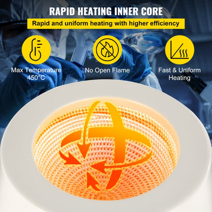 VEVOR 2000ml Elektrisch Digitaal Magnetisch Roeren Verwarmingsmantel 450W 450℃