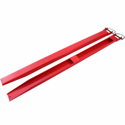 VEVOR set van 2 vorkverlengingen Tandverlenging van 209 cm 158 lbs (ca. 72 kg) draagvermogen per paar vorktanden staal ontwerp uit één stuk palletvorkverlenging