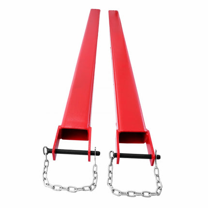 VEVOR set van 2 vorkverlengingen Tandverlenging van 209 cm 158 lbs (ca. 72 kg) draagvermogen per paar vorktanden staal ontwerp uit één stuk palletvorkverlenging