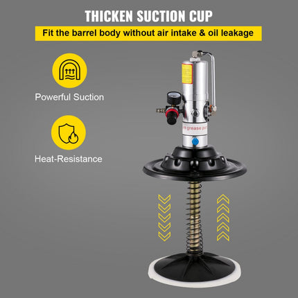 VEVOR 20L draagbare vetpompset, 5 gallon elektrische luchtvetpomp met 20ft hogedruk hydraulische slang