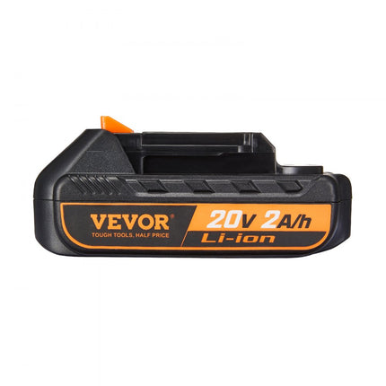 VEVOR 20V 2Ah lithiumbatterij, vervanging voor VEVOR 20V elektrisch gereedschapsbatterij