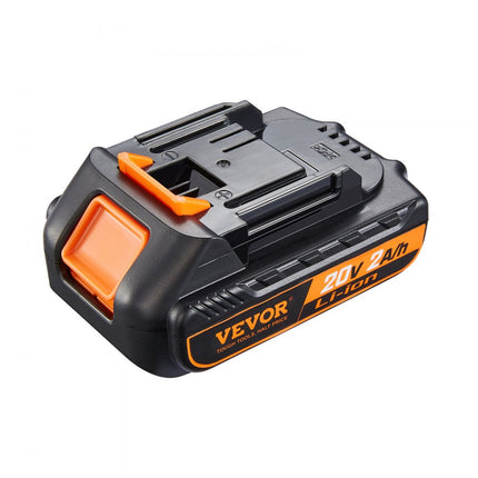 VEVOR 20V 2Ah lithiumbatterij, vervanging voor VEVOR 20V elektrisch gereedschapsbatterij