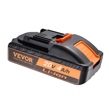 VEVOR 20V 4000mAh lithiumbatterij vervanging voor elektrisch gereedschap max. 40A uitgangsstroom batterij met overbelasting, diepe ontlading, oververhitting en kortsluitbeveiliging lithiumbatterij 144,4 x 76,0 x 54,8 m