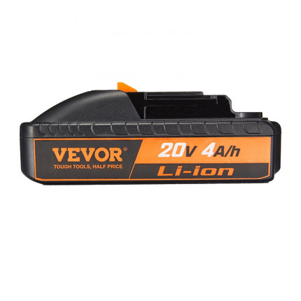 VEVOR 20V 4000mAh lithiumbatterij vervanging voor elektrisch gereedschap max. 40A uitgangsstroom batterij met overbelasting, diepe ontlading, oververhitting en kortsluitbeveiliging lithiumbatterij 144,4 x 76,0 x 54,8 m