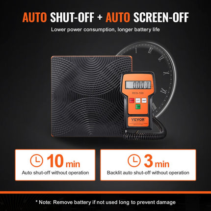 VEVOR koelmiddelweegschaal 100 kg laadherstel freonweegschaal, met bedrade afstandsbediening, 5 g uiterst nauwkeurige elektronische digitale herstelweegschaal met koffer en droge batterij