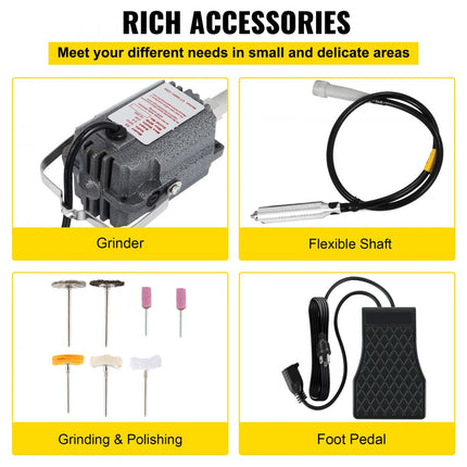 SR Hangende Flex Shaft Mill 230W 4mm Sieraden Ontwerp & Reparatie Tools Nieuw