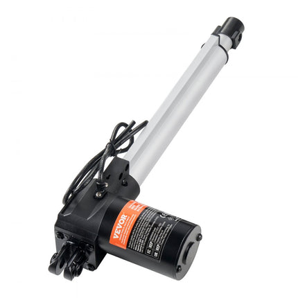 VEVOR lineaire actuatorkit, 250 mm hogesnelheidslineaire actuator met 25 mm/s 24V 220lbs/1000N lineaire actuator voor het optillen van tv/tafel/bank, IP44-classificatie - adaptervoeding inbegrepen