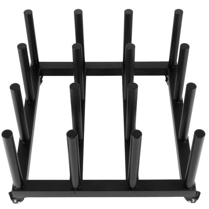 VEVOR Mediarolopslagrek 27,5" x 27,5" x 17,5" Rollende vinylwagen, capaciteit 16 rollen