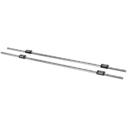 VEVOR Lineaire Geleiding Lineaire Rails Lineaire geleider HGH20 - 1500mmA2×2 incl 2 lineaire geleiders en 4 lagerblokken