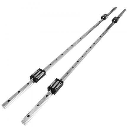 VEVOR Lineaire Geleiding Lineaire Rails Lineaire geleider HGH20 - 1500mmA2×2 incl 2 lineaire geleiders en 4 lagerblokken