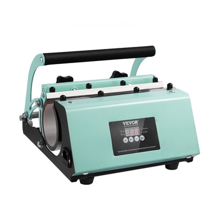 VEVOR Tumbler hittepers en sublimatiemokken, Tumbler Press Set met 8 stuks 20oz lege mokken, mokpers voor 11-30oz Tumblers, met warmteoverdrachtpapier, handschoenen, tape