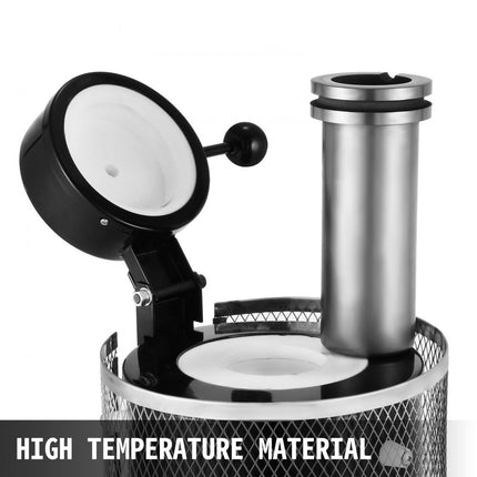 VEVOR 3KG elektrische smeltoven Goudsmeltoven 1150℃ met zwarte tong