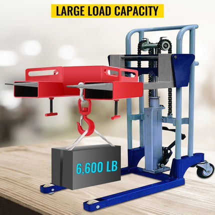 VEVOR 3 ton lasthaak voor heftruck verzinkt van geeloranje 3000 kg