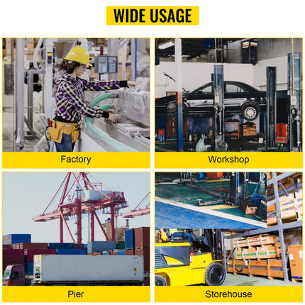 VEVOR 3 ton lasthaak voor heftruck verzinkt van geeloranje 3000 kg